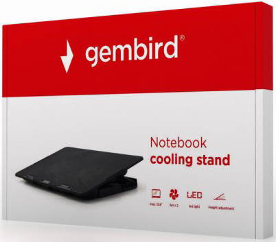 Подставка для ноутбука Gembird NBS-2F15-02 Black фото №4