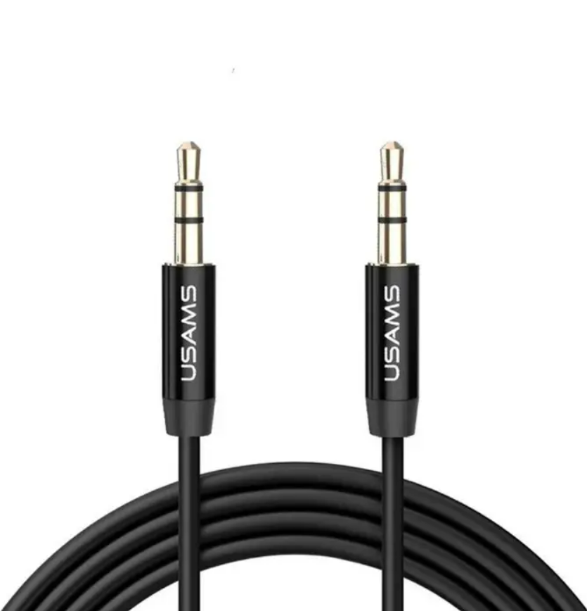 Кабель  Usams YP-01 Audio Cable 1.0m Black
