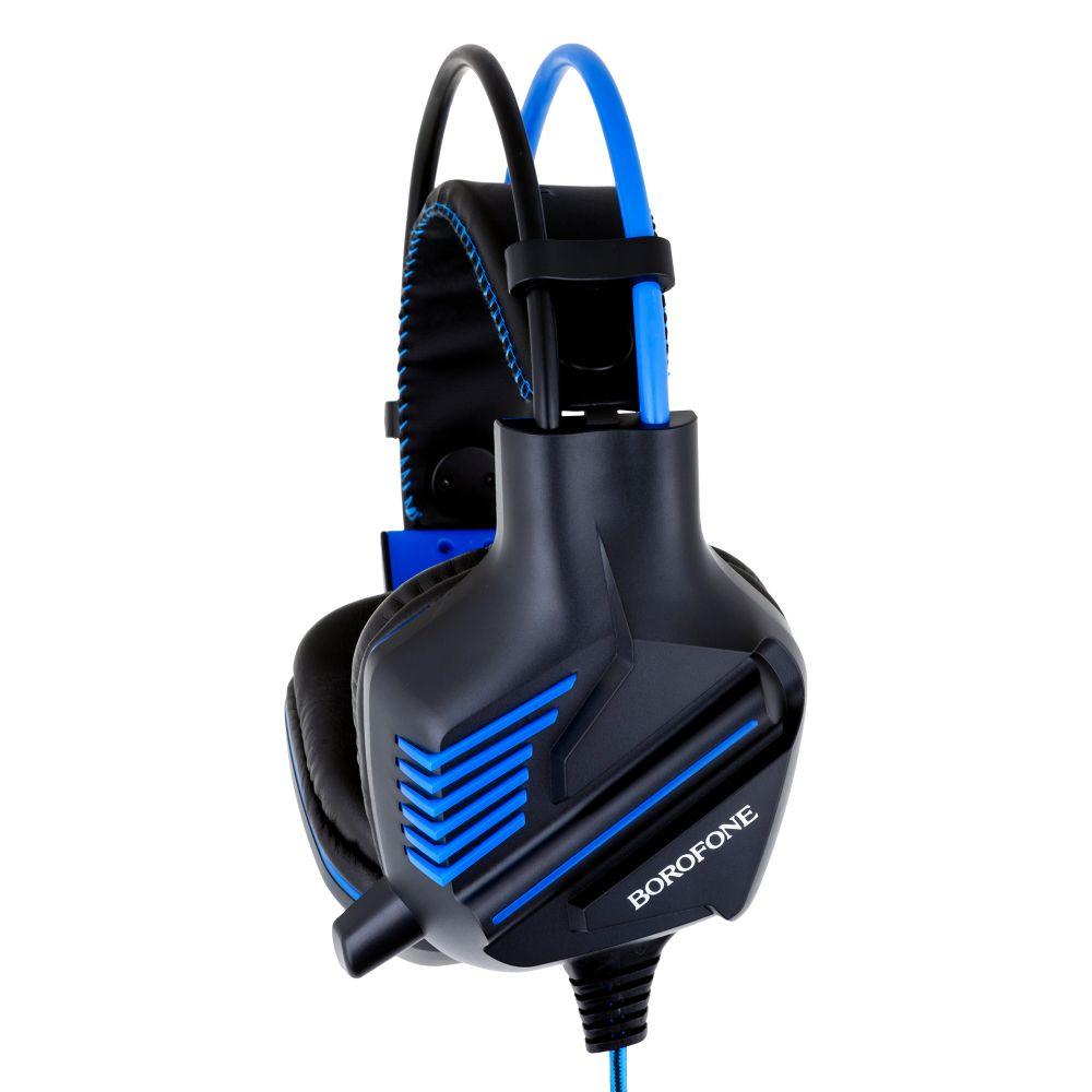 Навушники Borofone BO101 Racing Gaming Wired Headphones Black/Blue фото №2
