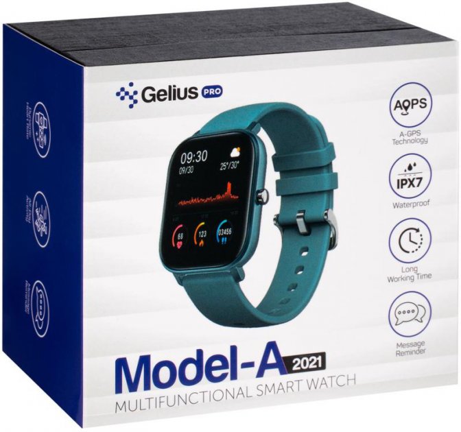 Smart годинник Gelius Pro (Model-A) (IPX7) Black фото №2