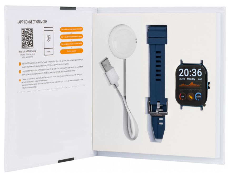 Smart часы  GO FUN Pulseoximeter and Tonometer blue (850473) фото №3