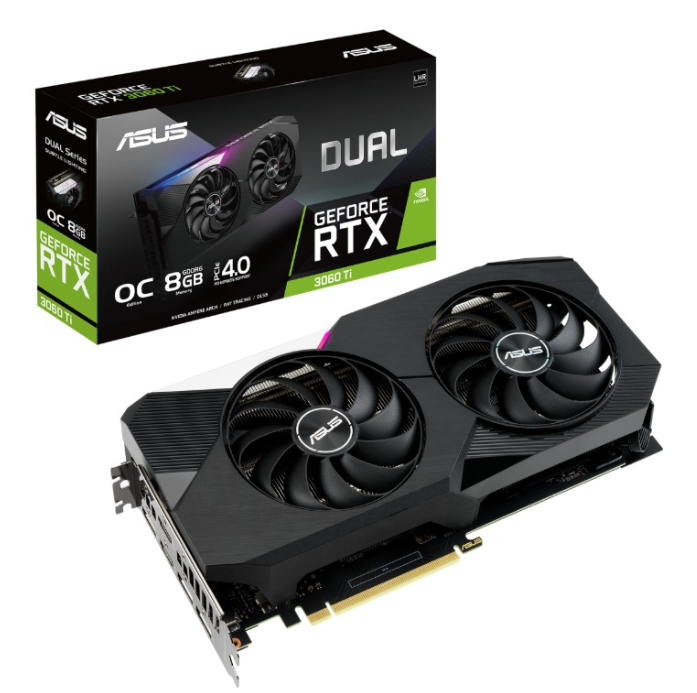 Asus GeForce RTX3060Ti 8Gb DUAL OC V2 LHR (DUAL-RTX3060TI-O8G-V2)