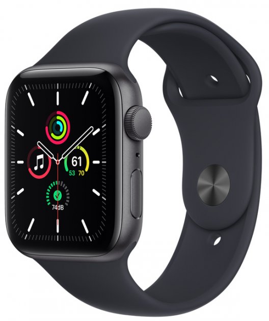 Smart часы Apple Watch SE GPS, 40mm Space Grey Aluminium Case with Midnight S (MKQ13UL/A)