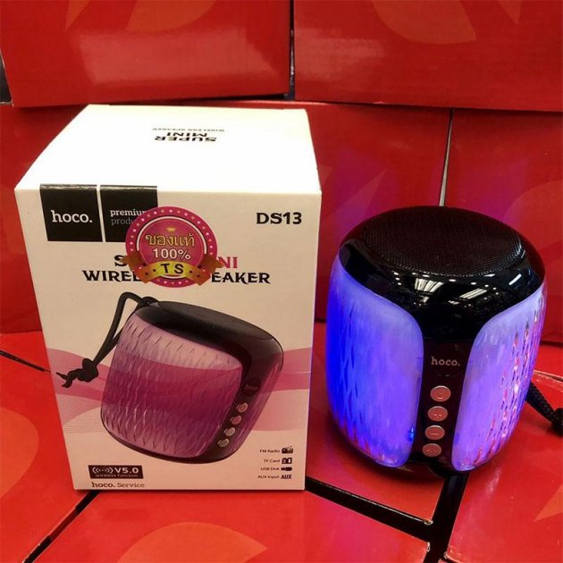 Акустична система Hoco DS13 Colorful Mini Wireless Speaker Black фото №5
