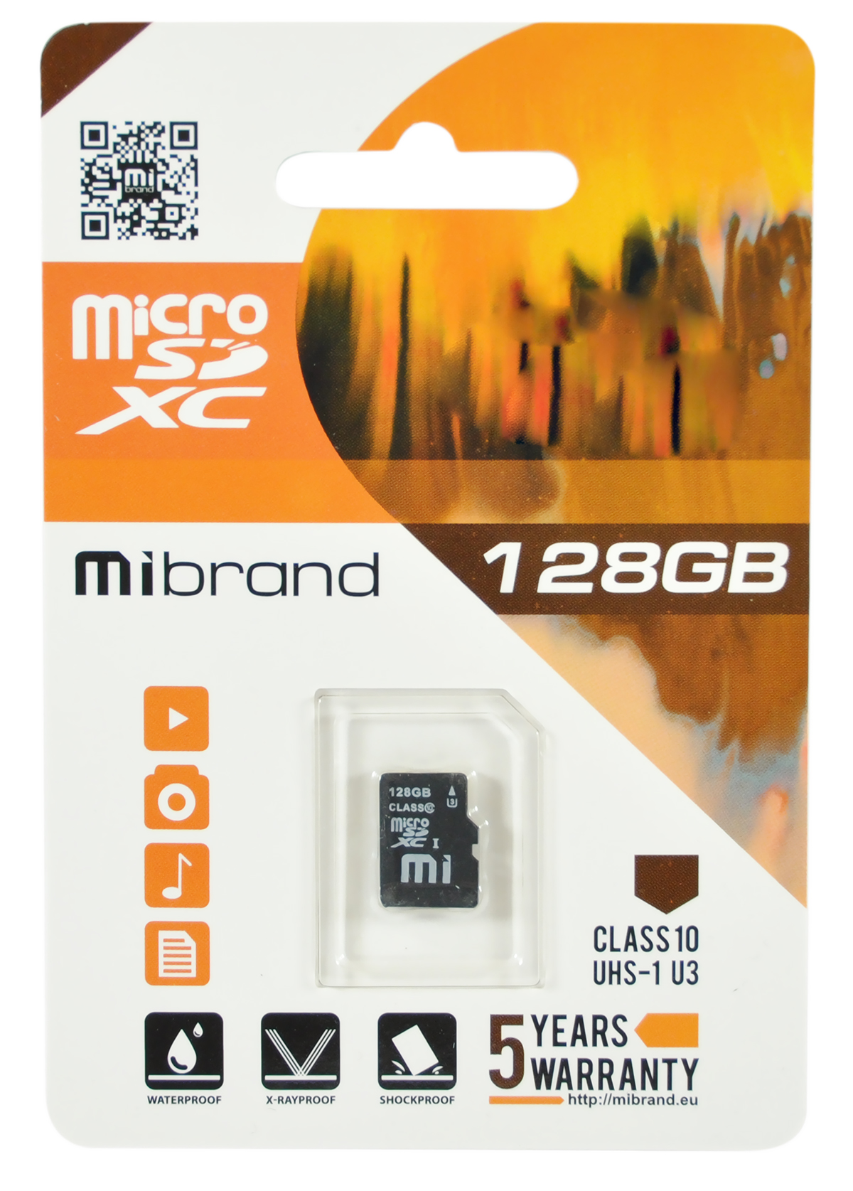 Карта пам'яті Mibrand MSDHC 128GB UHS1 cl10