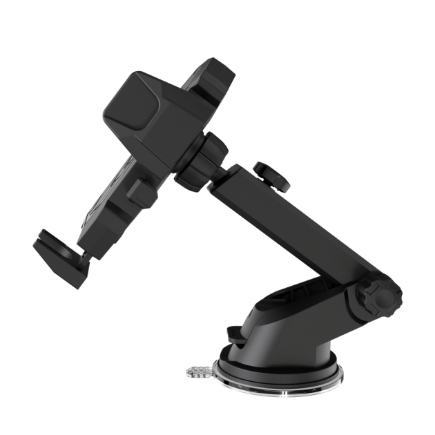 Автотримач XO C76 Retractable suction mount holder Black фото №3