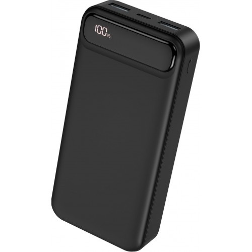 Мобільна батарея XO PR136 Digital Display 2USB Type-C 20000mAh Black