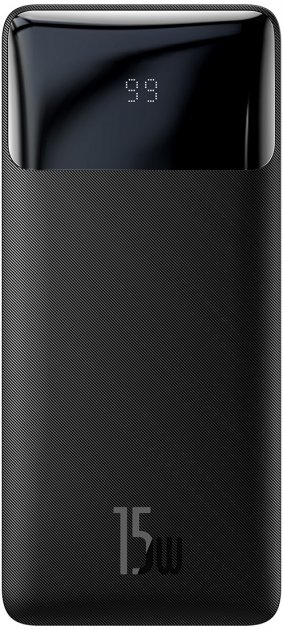 Мобільна батарея Baseus Bipow Digital Display 2USB Type-C 15W 20000 mAh (PPDML-J) Black