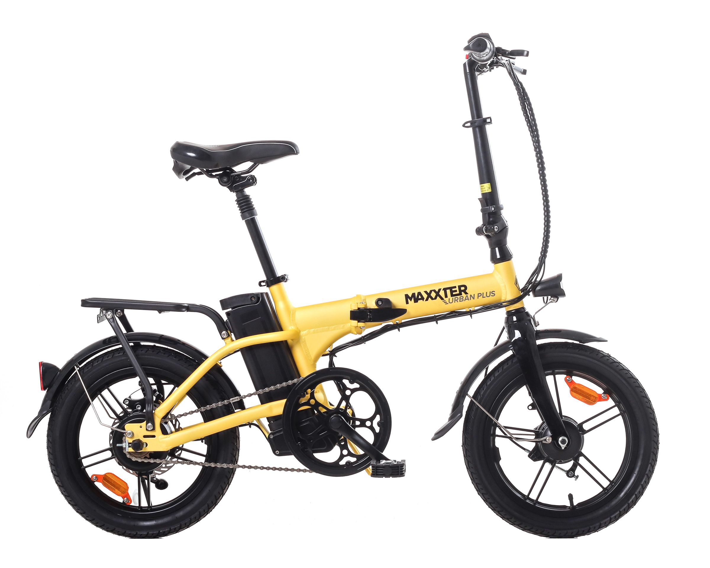 Електровелосипед Maxxter URBAN PLUS (yellow-black) фото №2