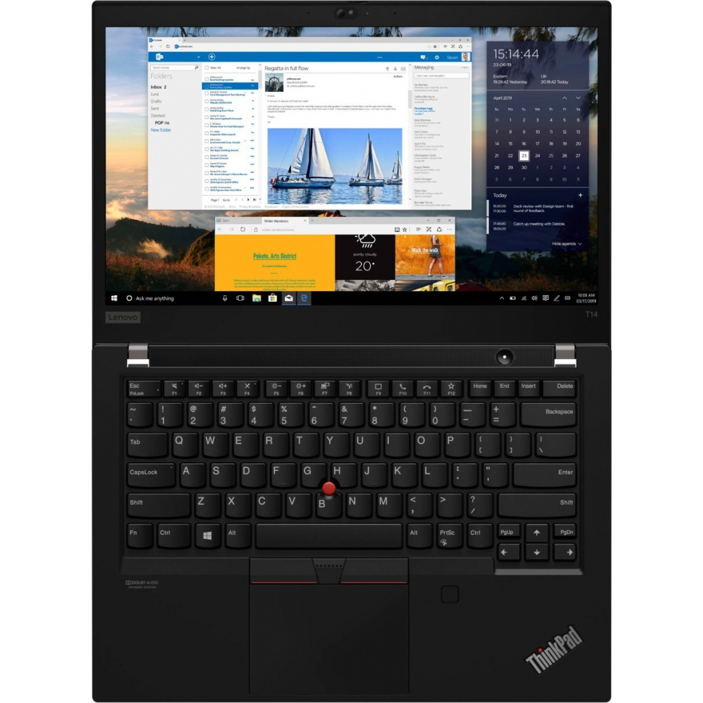 Ноутбук Lenovo ThinkPad T14 14FHD IPS AG/AMD R7 5850U/32/1024F/int/W10P фото №4