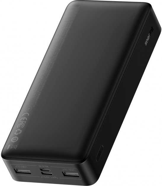 Мобільна батарея Baseus Bipow Digital Display 15W 20000mAh Black (PPDML-J01) фото №3