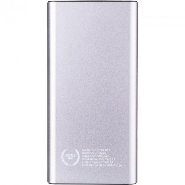 Мобільна батарея Gelius Pro Edge GP-PB10-013 10000mAh Silver фото №2