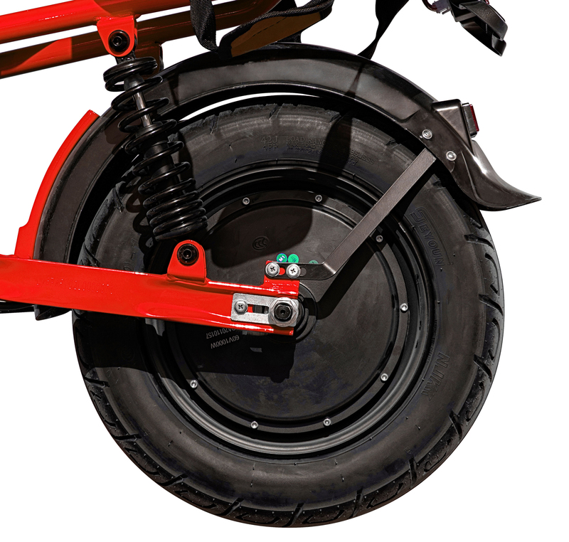 Електроскутер Like.Bike T1 (чорно-червоний) фото №9