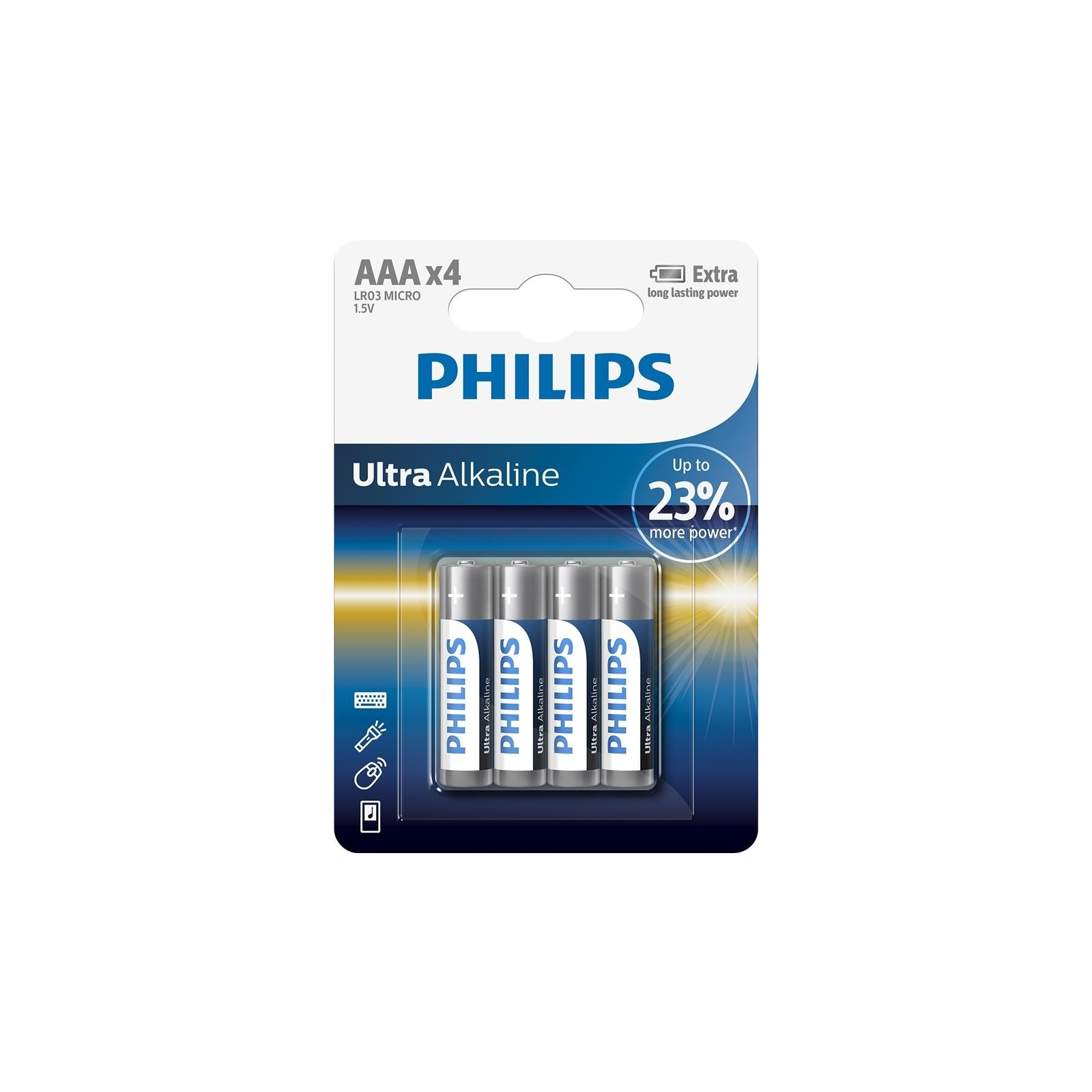 Батарейки Philips R 03 Entry Alkaline