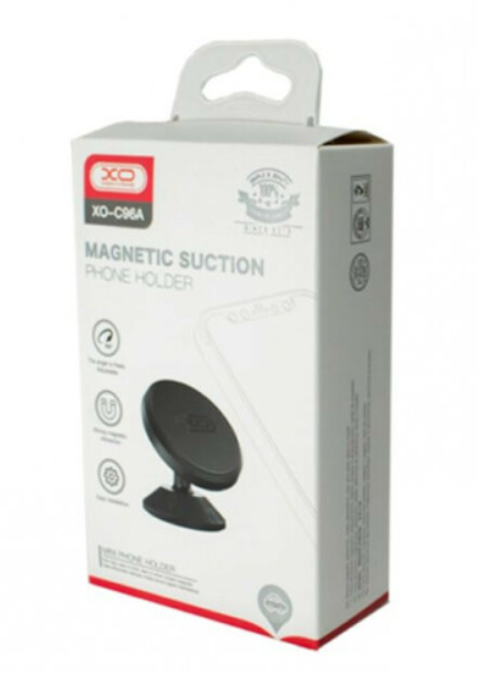 Автотримач XO C96A Magnetic suction mount holder Black фото №3