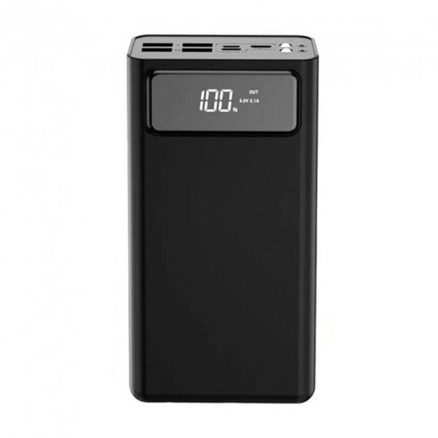 Мобільна батарея XO PR124 Digital Display 4USB Type-C 40000mAh Black