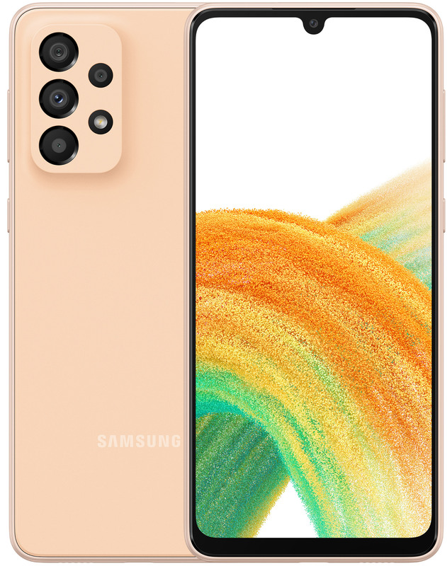 Смартфон Samsung A33 5G 6/128GB PEACH (SM-A336BZOG) (UA-UCRF)