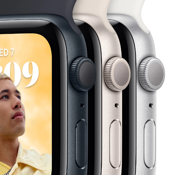 Smart часы Apple Watch SE 2022 GPS 40mm Silver Aluminium Case with White Sport Band - Regular (MNJV3UL/A) фото №2