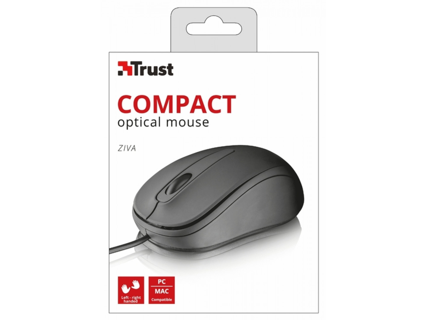 Компьютерная мыш Trust Ziva Compact WL Black фото №4