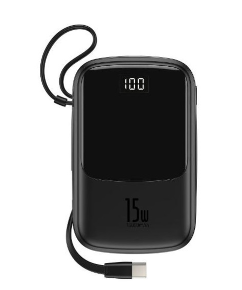 Мобильная батарея Baseus Qpow 10000mAh 15W Black (PPQD-A01)