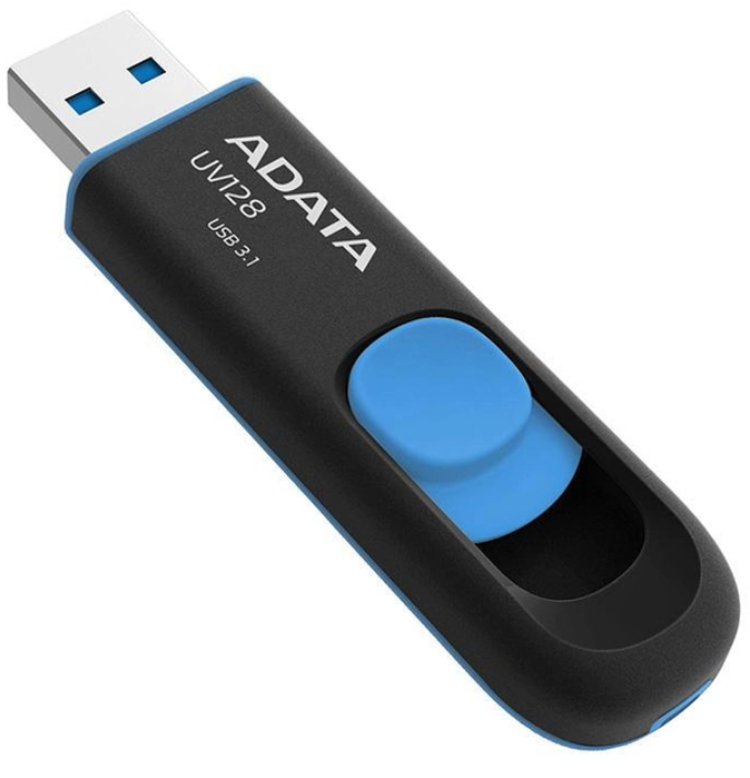 Флешка Adata USB 3.2 AUV 128 32Gb Black/Blue
