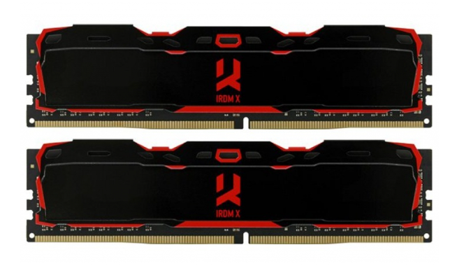 Модуль памяти для компьютера Goodram DDR4 16GB (2X8GB) 3200 MHz IRDM X Black (IR-X3200D464L16SA/16GDC)