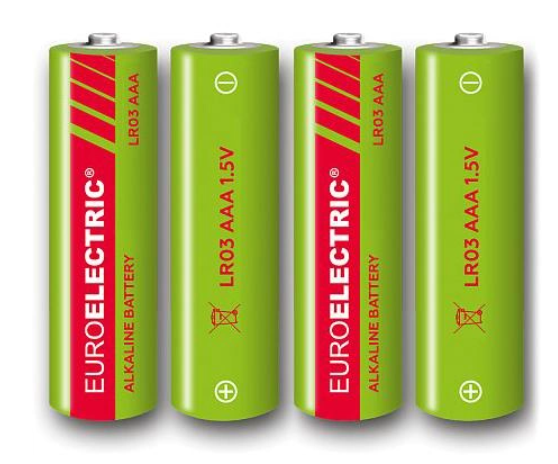 Батарейки Euroelectric LR03 1,5V blister 4шт (240) фото №2