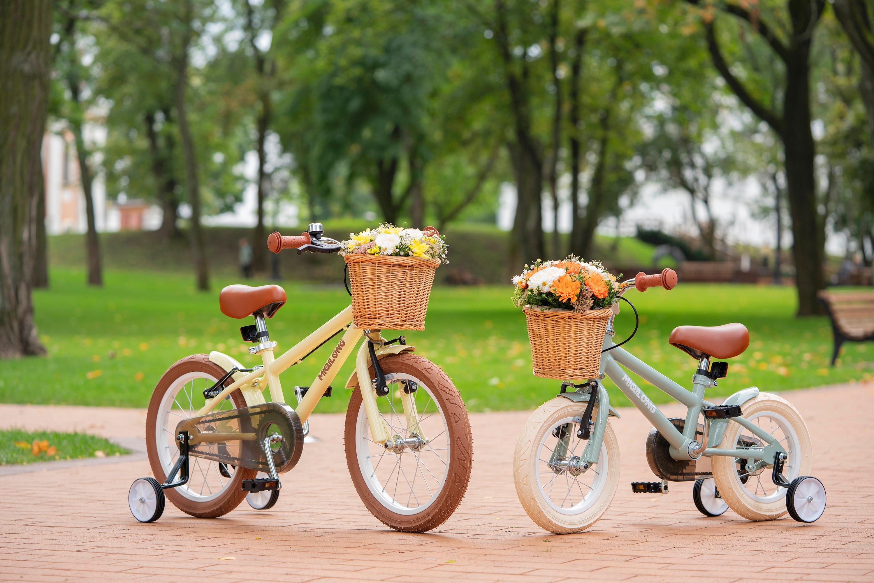 Велосипеди дитячі Miqilong RM Бежевий 12 фото №15
