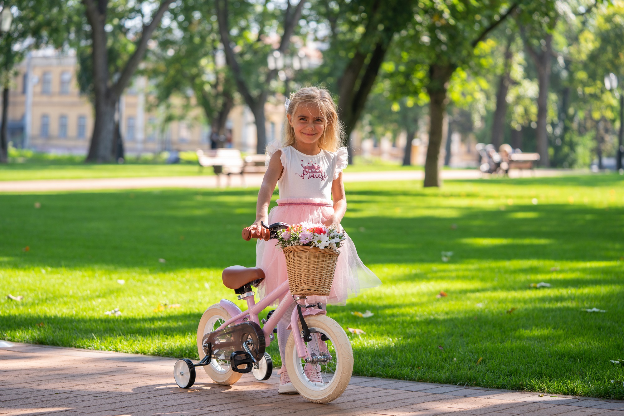 Велосипеди дитячі Miqilong RM Рожевий 12` фото №11