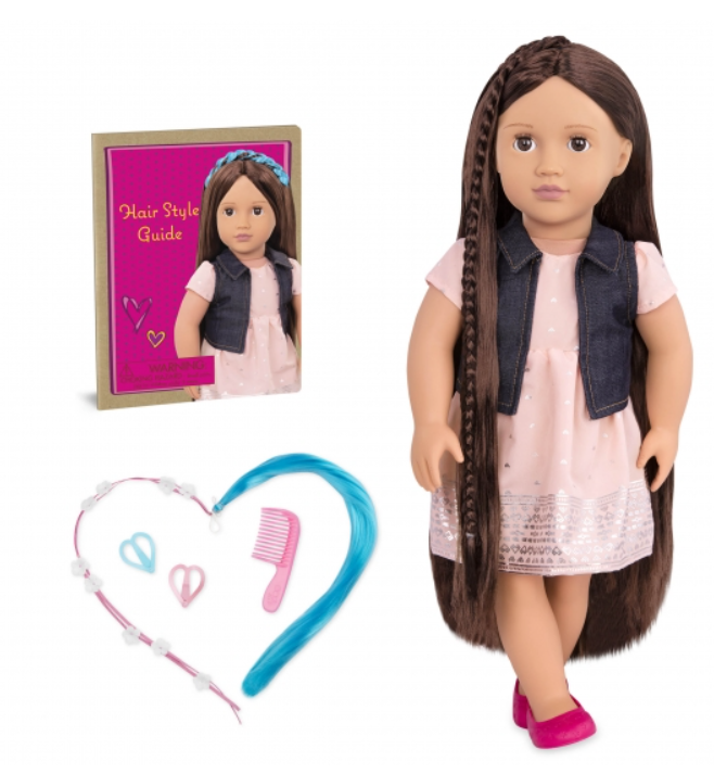 Лялька Our Generation Кейлін 46 см зі зростаючими волоссям, брюнетка (BD31204Z)