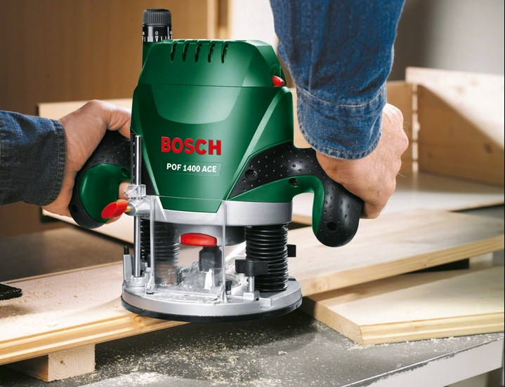 Фрезер багатофункціональний Bosch POF 1400 ACE, 1400Вт, 11000-28000 об/хв, 55мм, 3кг фото №5
