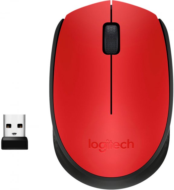 Комп'ютерна миша Logitech M171 червоний