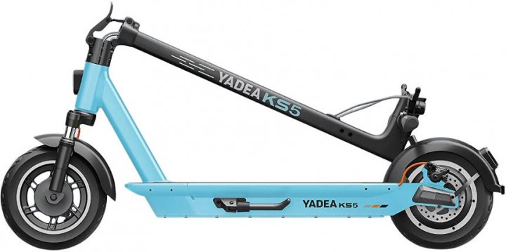 Электросамокат YADEA KS5 36V 10Ah, 600W Blue/Grey фото №4