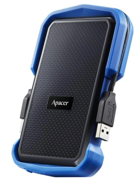 Зовнішній жорсткий диск Apacer PHD External 2.5'' USB 3.1 AC631 1TB Black/Blue (color box) фото №2