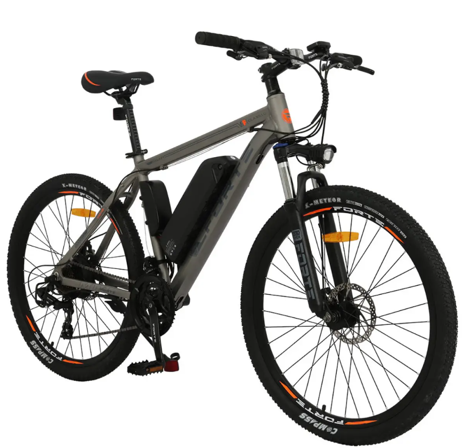 Електровелосипед Forte Galaxy 18/26 сіро - помаранчевий