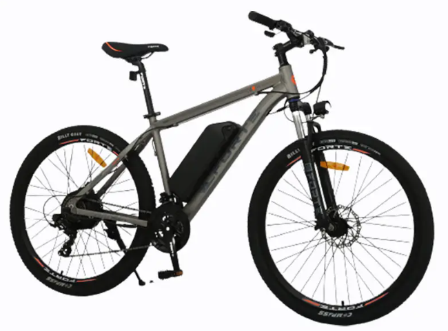 Електровелосипед Forte Galaxy 18/27,5 сіро - помаранчевий