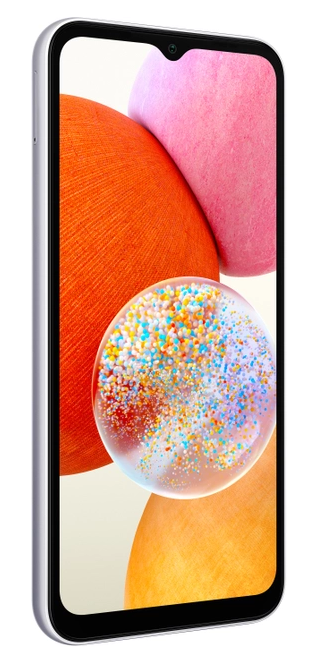 Смартфон Samsung Galaxy A14 4/64GB Silver (SM-A145PZSDMEA) фото №2