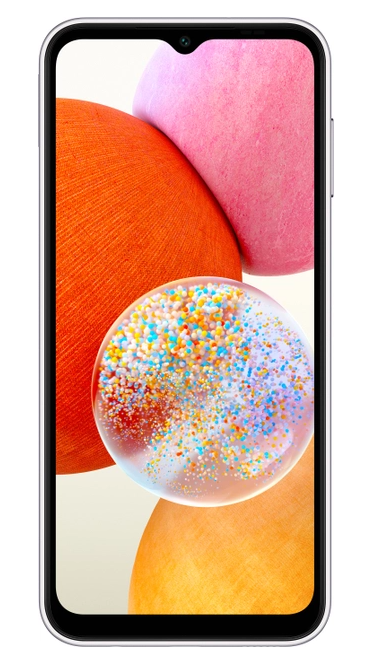 Смартфон Samsung Galaxy A14 4/64GB Silver (SM-A145PZSDMEA) фото №3