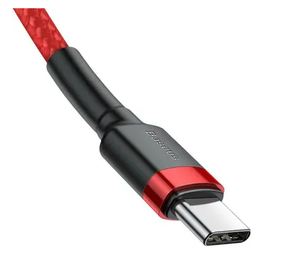 Baseus Cafule USB Cable Type-C-Type-C 3A 1m Red фото №4