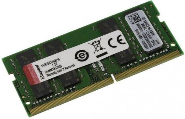 Модуль памяти для компьютера Kingston SoDIMM DDR4 16GB 2666 MHz Kingston (KVR26S19D8/16) фото №2
