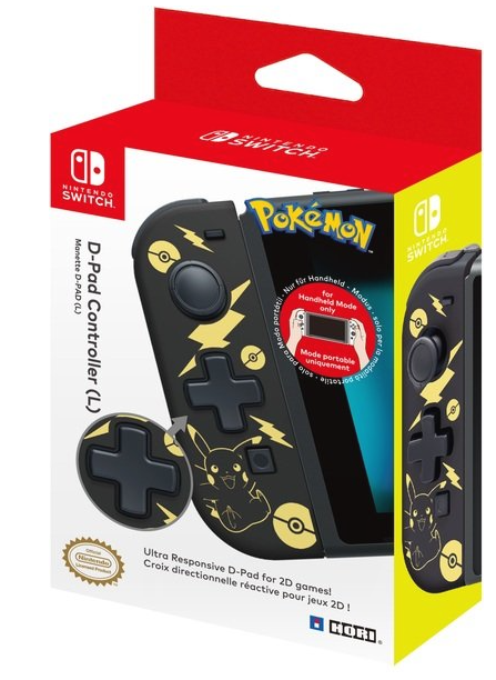 Геймпад Hori D-Pad Pikachu (лівий) для Nintendo Switch, Black/Gold фото №5