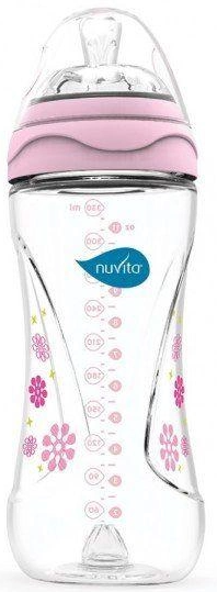 Пляшечка для годування Nuvita Антиколікова NV6050Pink, 330 мл