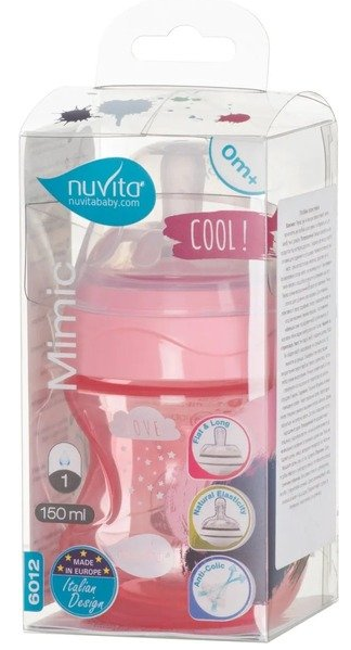 Пляшечка для годування Nuvita Антиколікова NV6012PINK, 150 мл фото №2