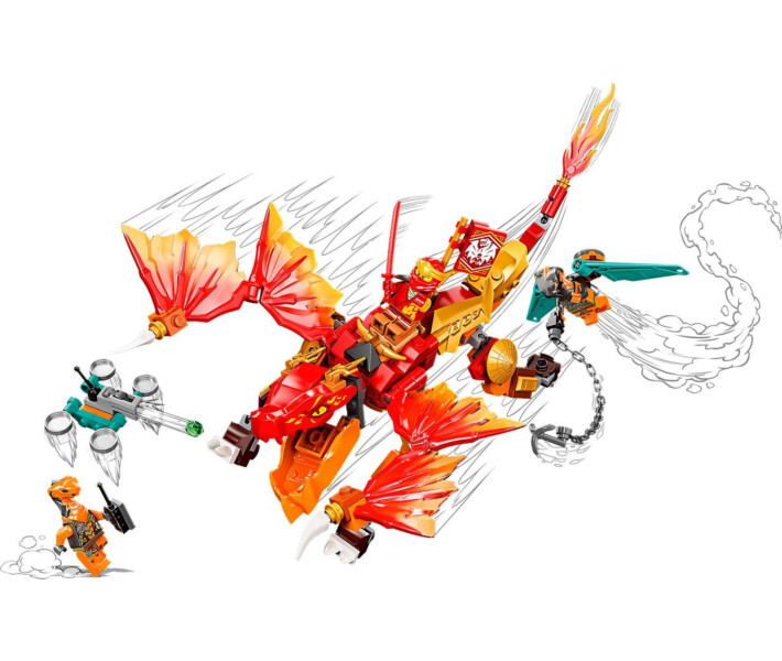 Конструктор Lego Ninjago Вогненний дракон ЕВО Кая (71762) фото №4