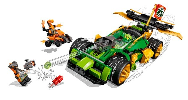 Конструктор Lego Ninjago Гоночний автомобіль ЕВО Ллойда (71763) фото №4