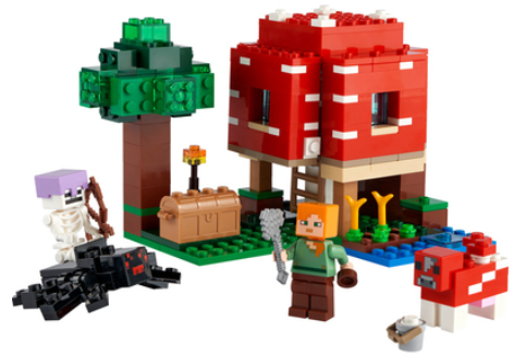 Конструктор Lego Minecraft Грибний будинок (21179) фото №2