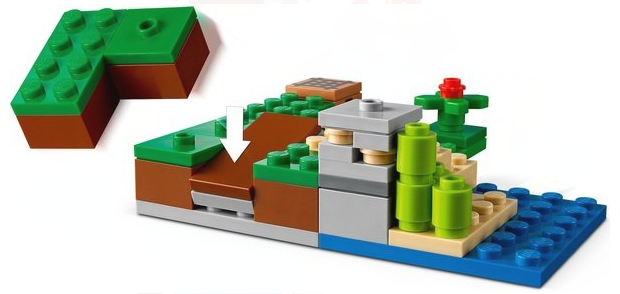 Конструктор Lego Minecraft Засідка Кріпера (21177) фото №3
