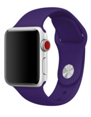 Ремінець для smart годинників Walker Apple Watch Sport Band 42/44мм S/M темно-фіолетовий (30)
