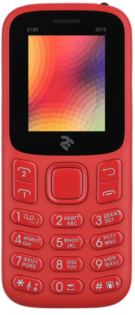 Мобильный телефон 2E E180 2019 Red