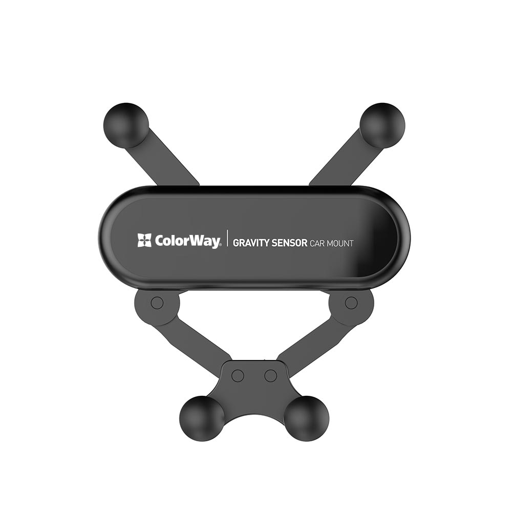 Автодержатель Colorway для телефона CW-CHG11-BK Gravity Sensor Holder Black фото №8